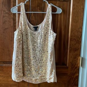 Sequin Silk tank - J Crew Collection size 12 (fits more like an 8/10)